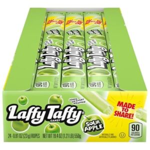 Laffy Taffy Ropes Sour Apple 0.81oz 24ct